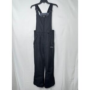 Arctix Black Snow Bibs Women M Insulated Ski Pants Winter Outdoor Mountain Cabin